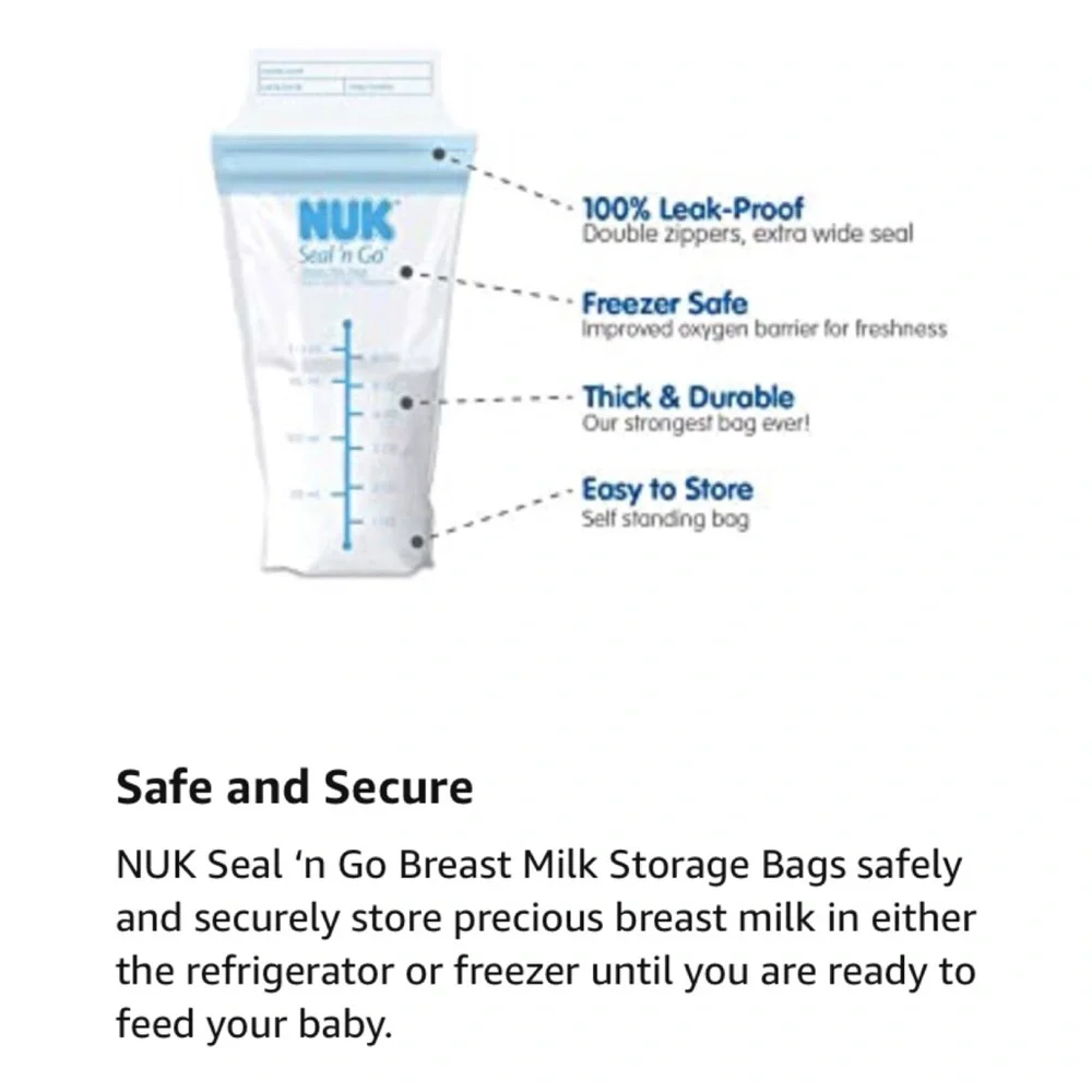 NUK SEAL N GO BAGS